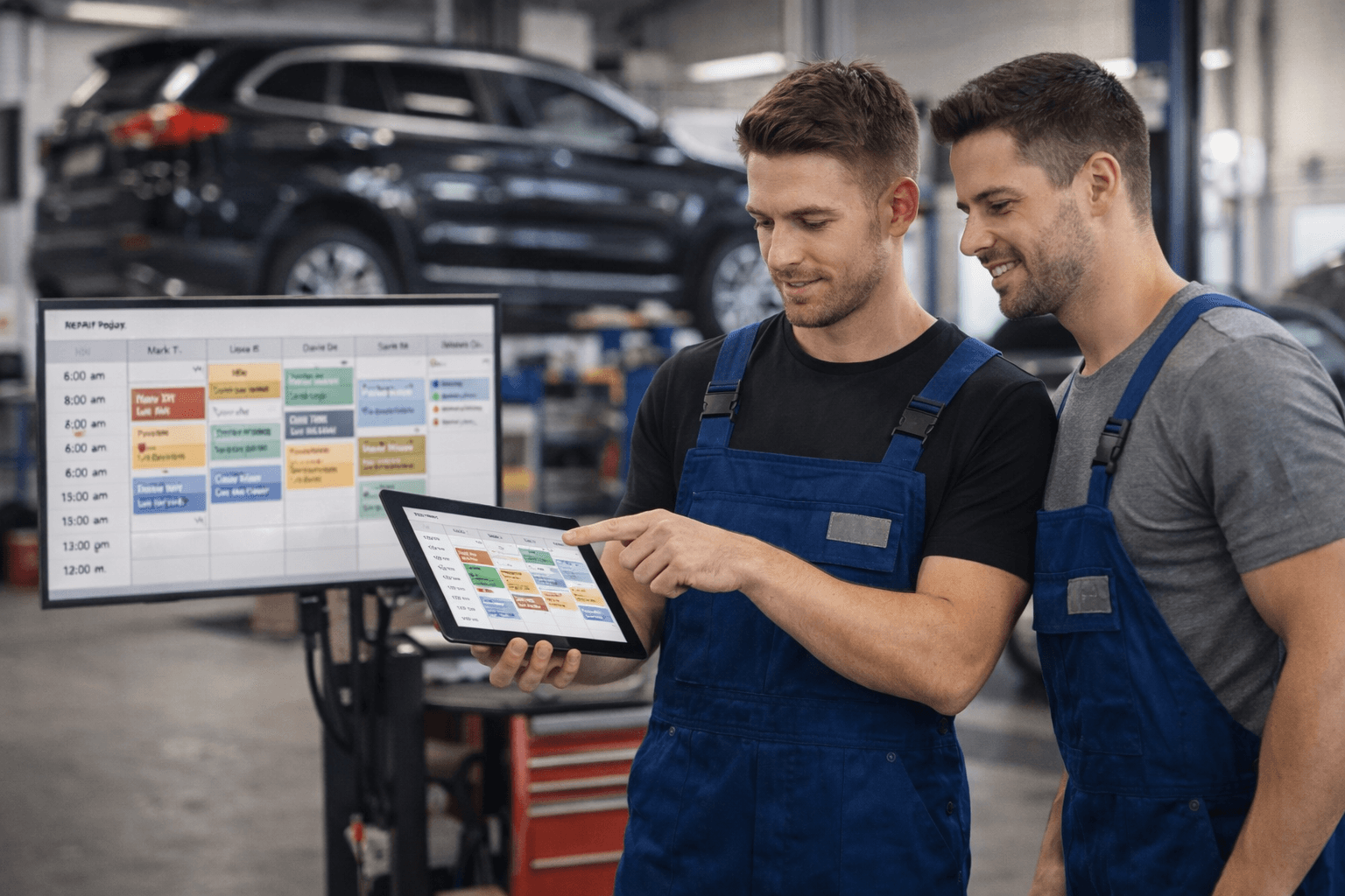 Vista previa de El plan del día es más fácil de leer para Taller mecánico