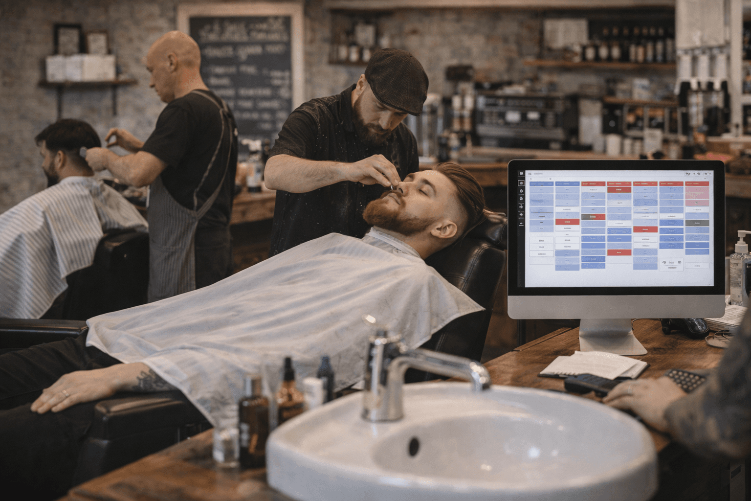 Vista previa de Las horas pico se mantienen legibles para Barberías