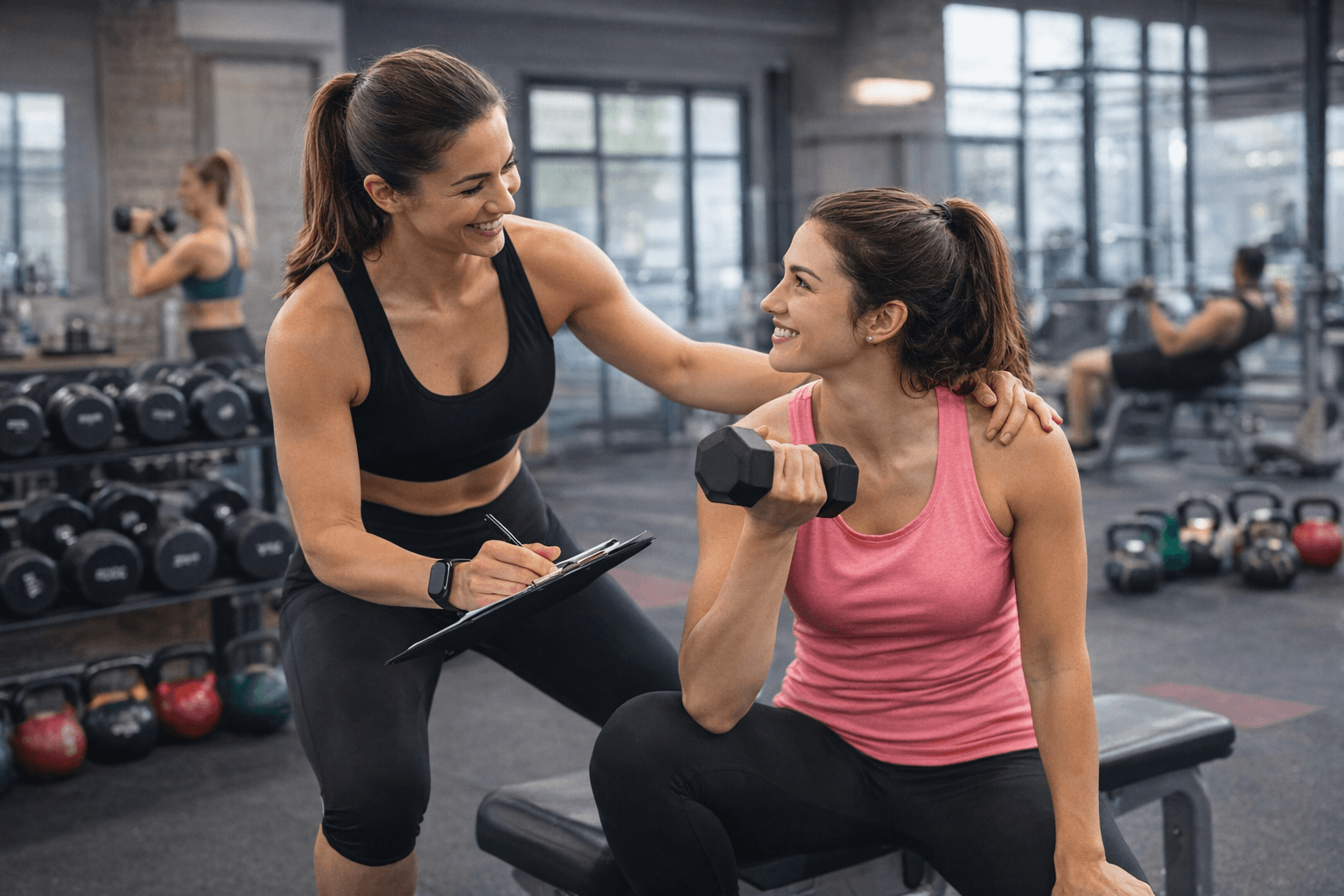 Vista previa de Los tipos de clase y sesión se mantienen claros para Estudios de fitness