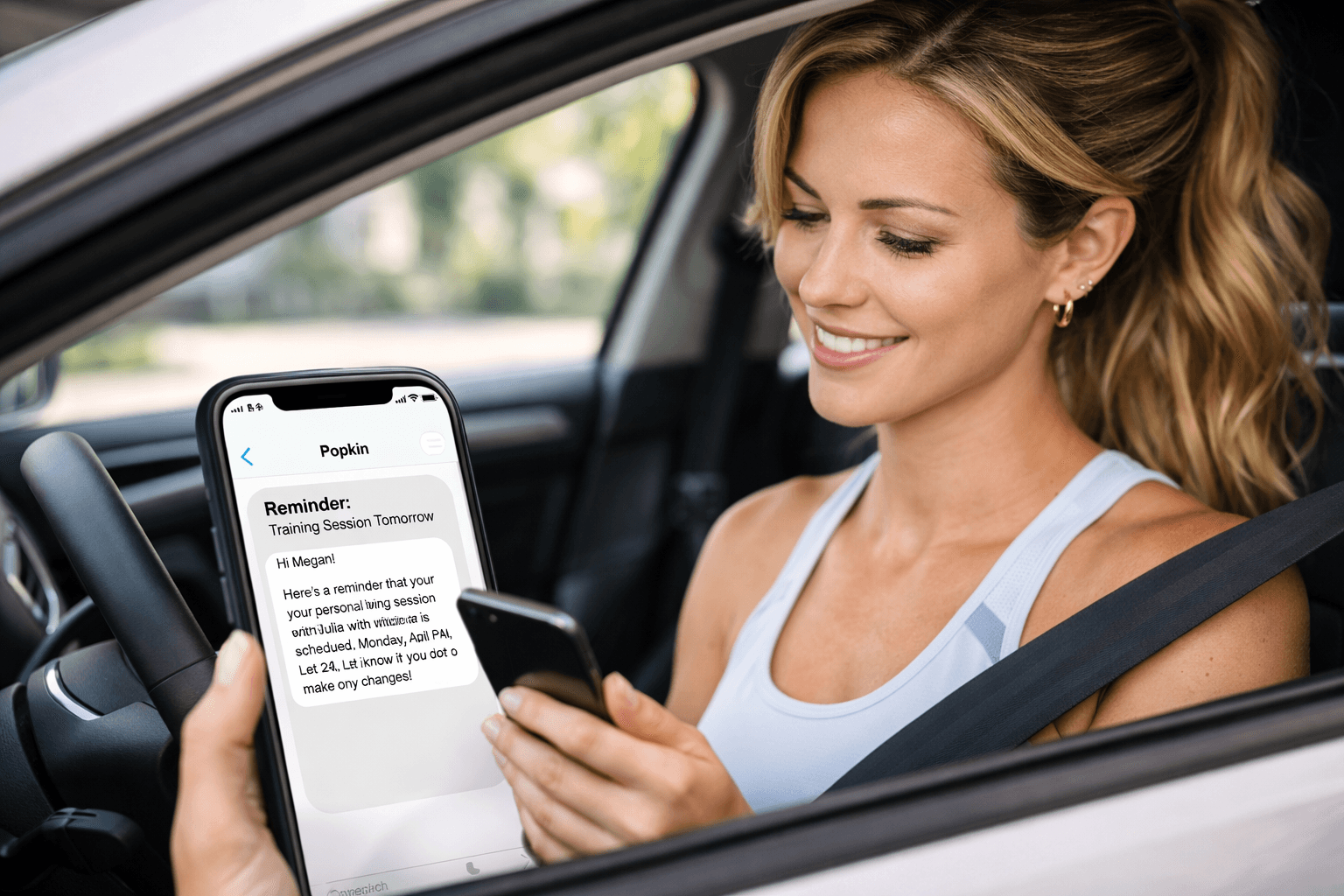 Vista previa de Recordatorios que mantienen las sesiones llenas para Entrenador personal