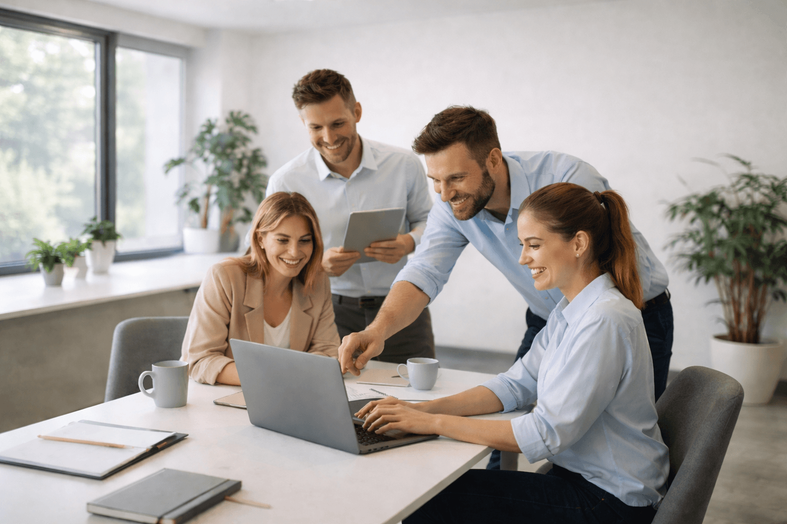 Equipo de Calentivo colaborando en la planificación del producto