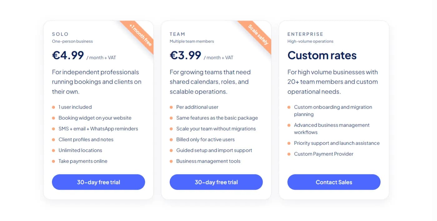 Calentivo Pricing Plans