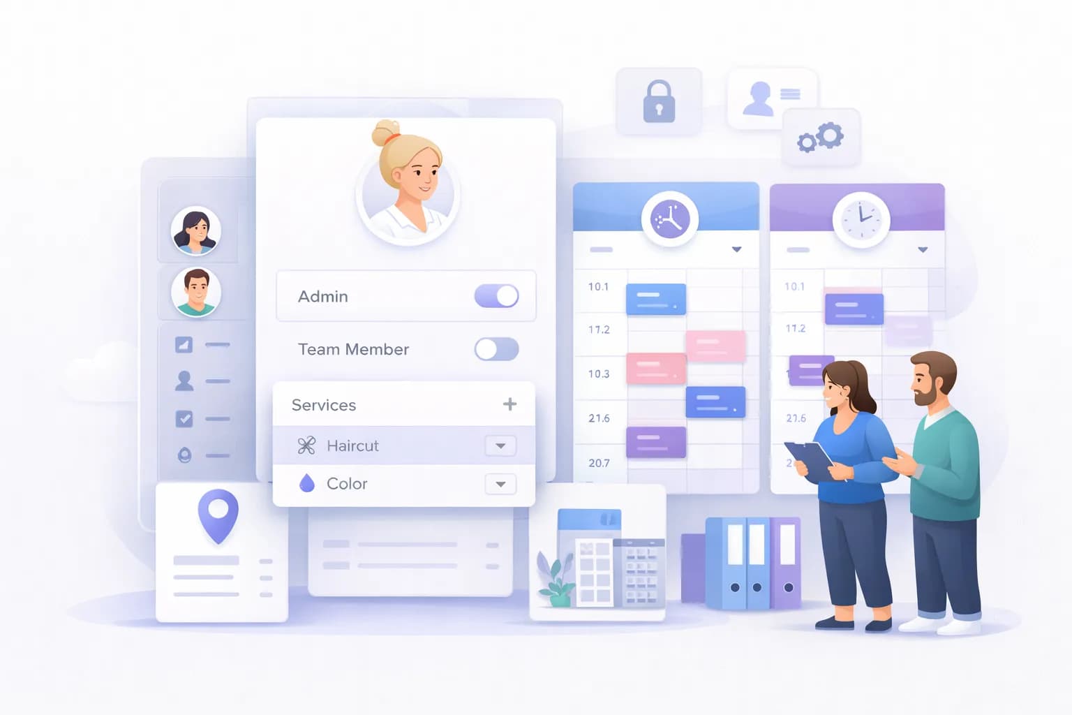 How to Manage Team Member Permissions, Services, and Work Schedule in Calentivo